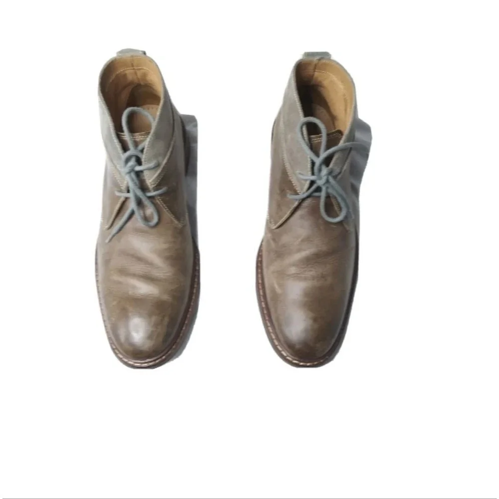 Cole Haan Chukka Boots Men's Size 9 Benton Welt Brown Leather Suede Retail $275
